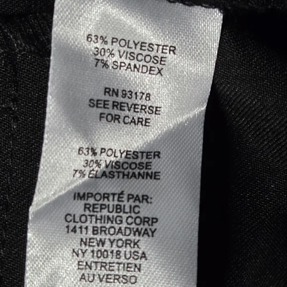 NWT Elie Tahari Women's Classic Black Dress Pants - Picture 3 of 6